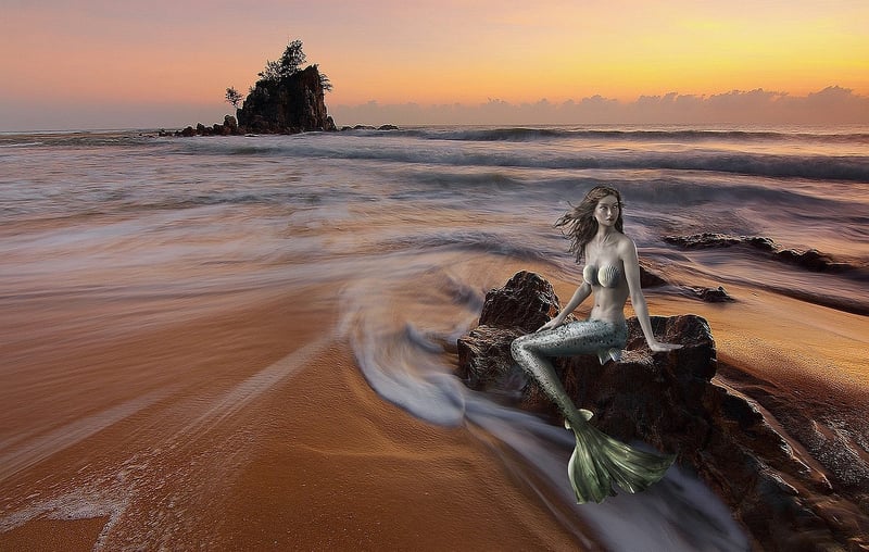 Mermaid under the sea